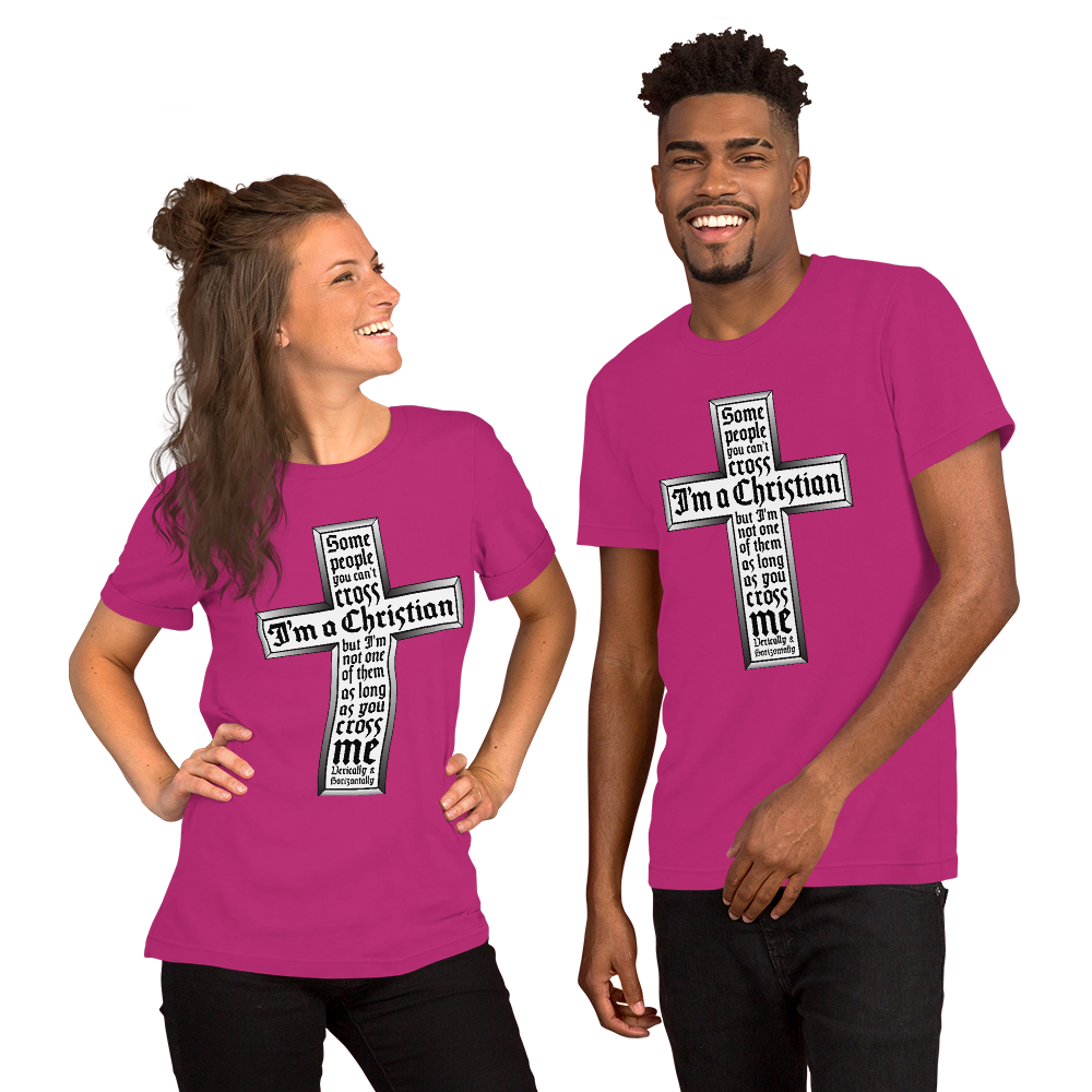 S/S T-Shirt with "I'm A Christian" Design