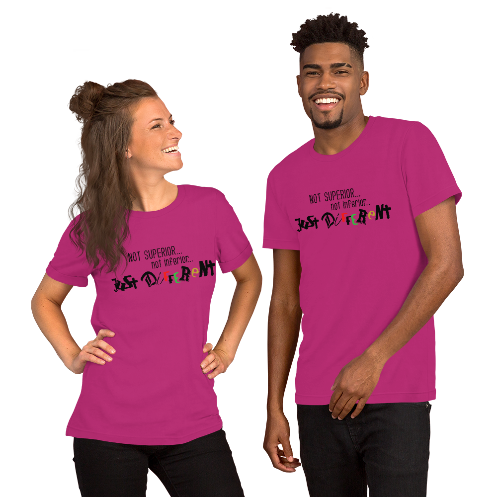 S/S T-Shirt with "Just Different" Design