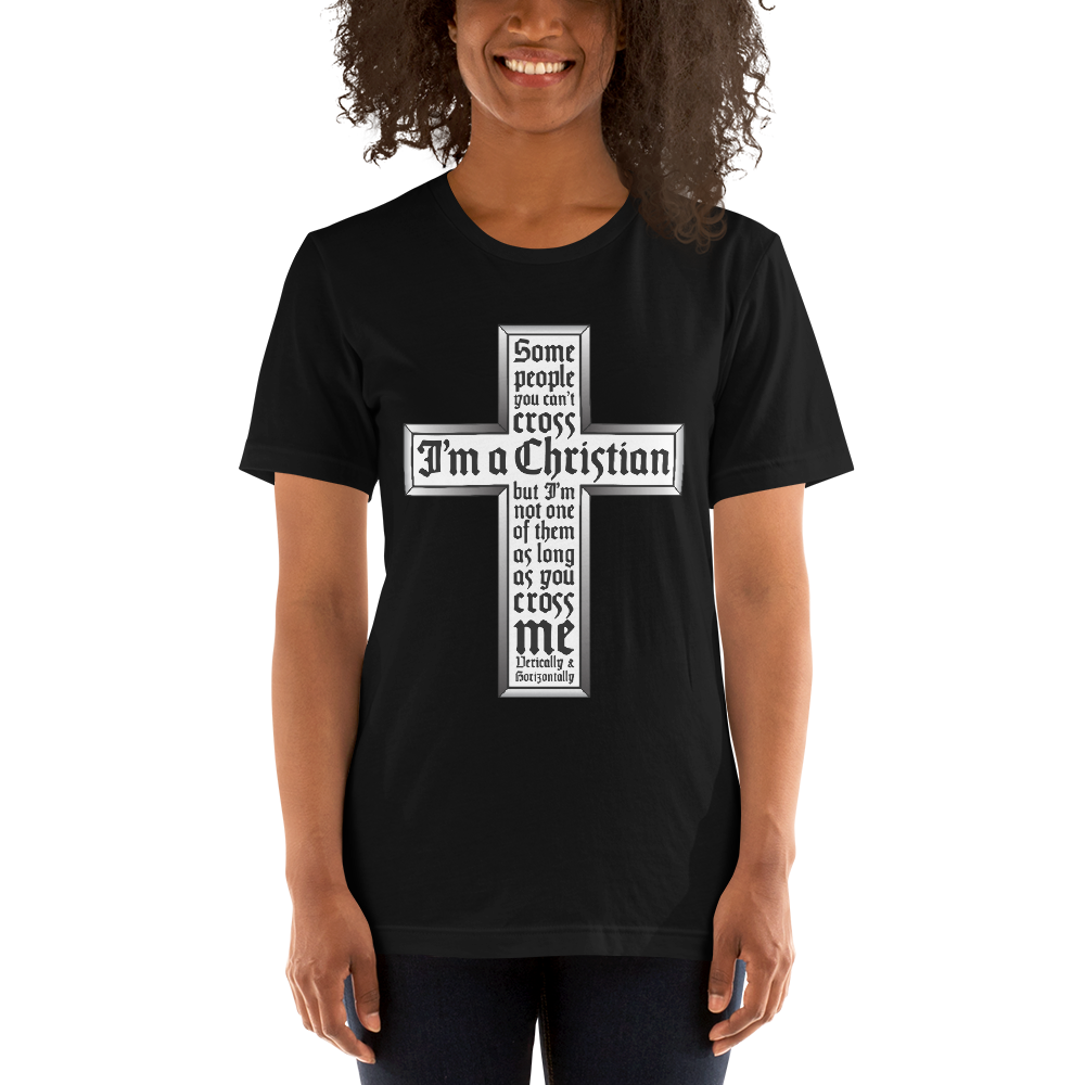 S/S T-Shirt with "I'm A Christian" Design
