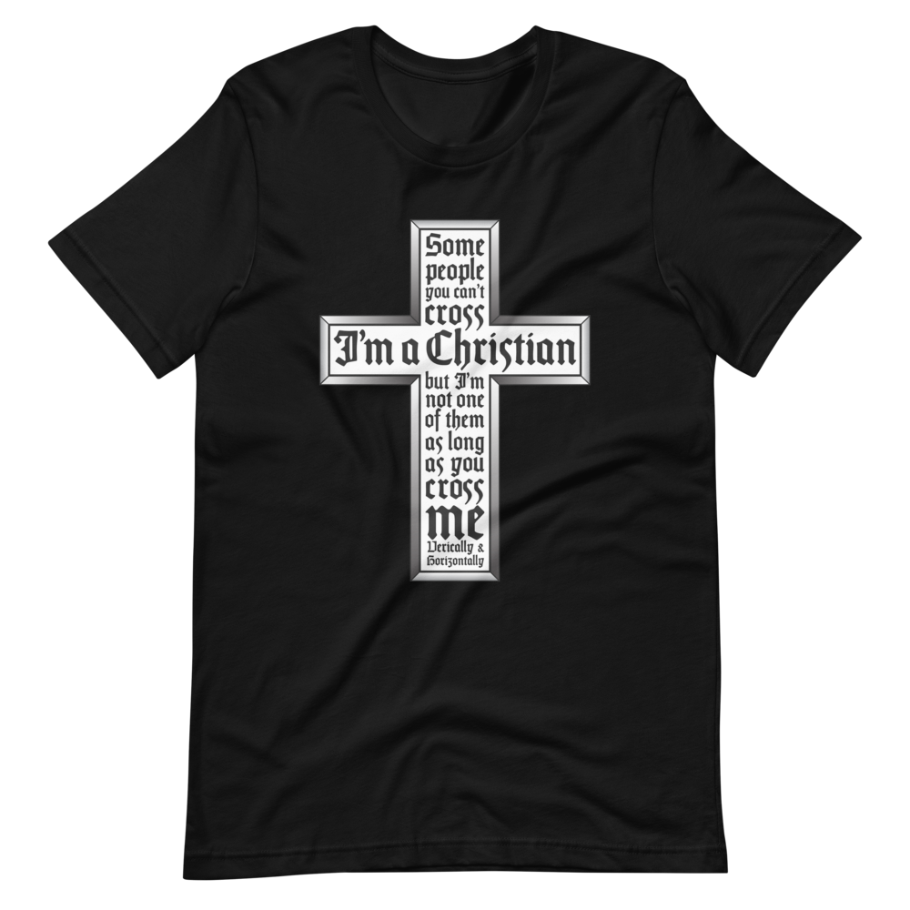 S/S T-Shirt with "I'm A Christian" Design
