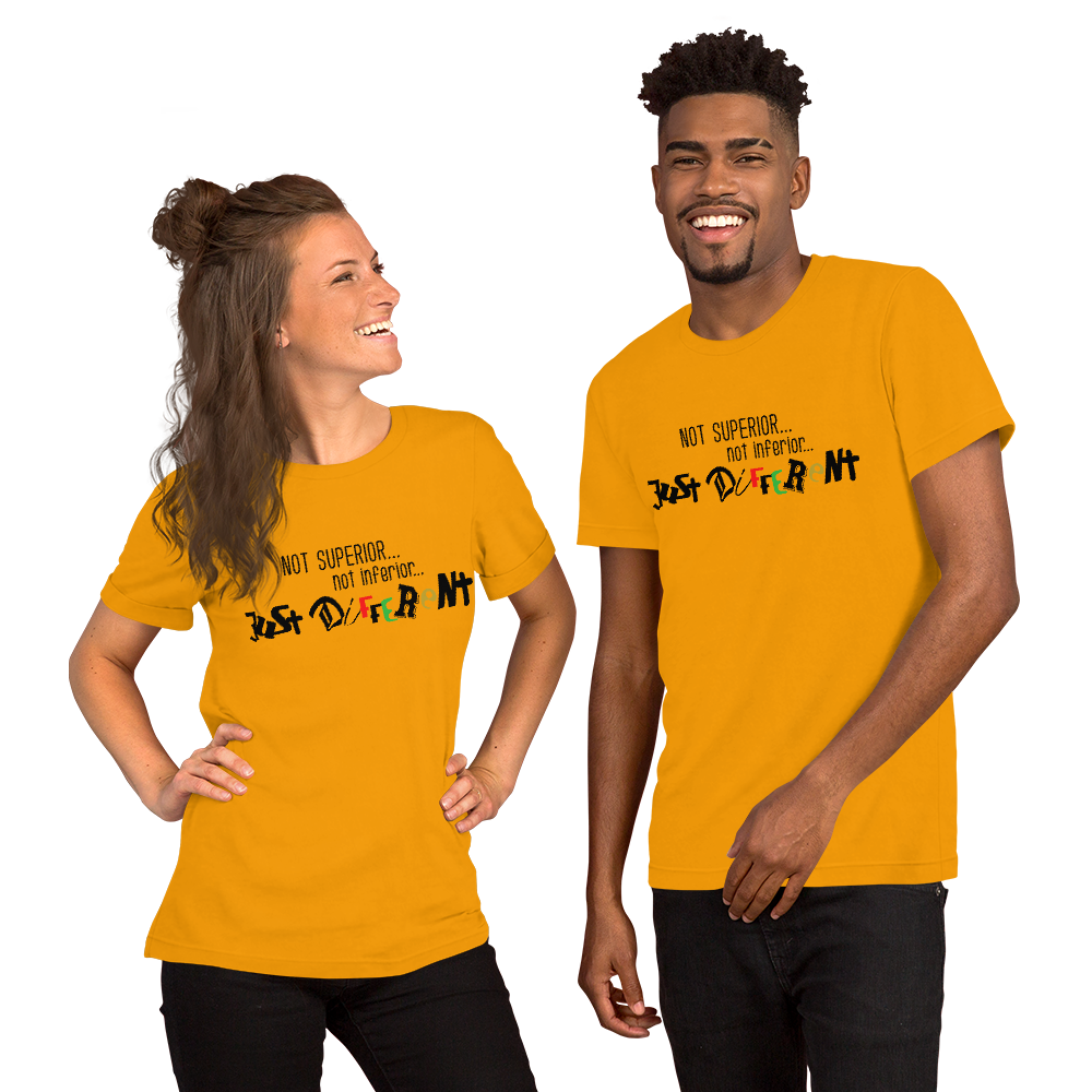 S/S T-Shirt with "Just Different" Design