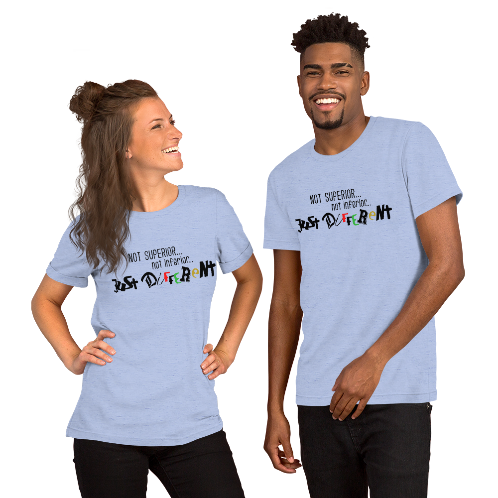 S/S T-Shirt with "Just Different" Design
