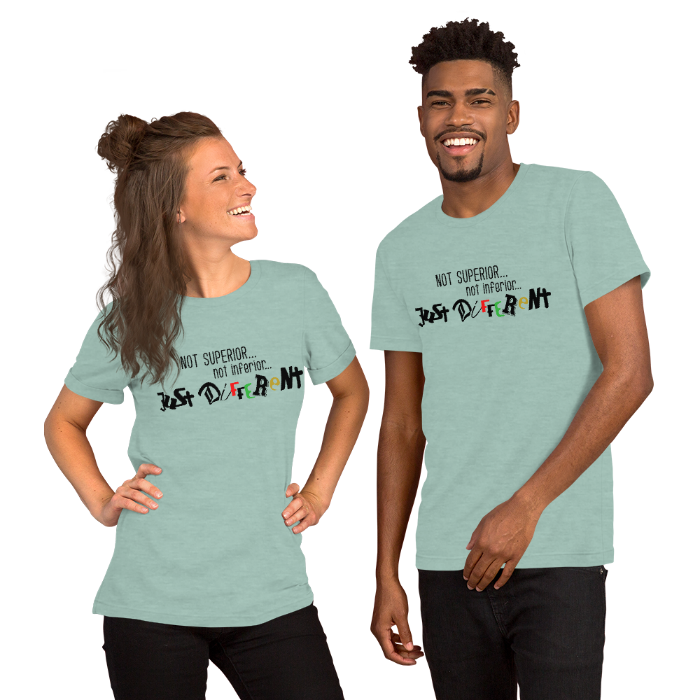 S/S T-Shirt with "Just Different" Design