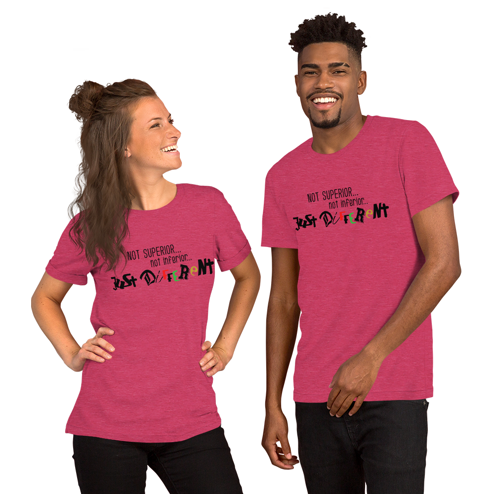 S/S T-Shirt with "Just Different" Design