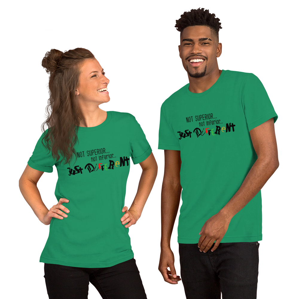 S/S T-Shirt with "Just Different" Design
