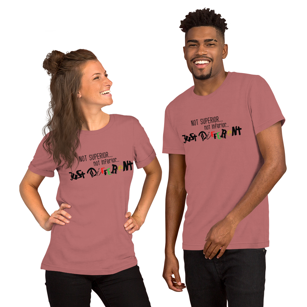 S/S T-Shirt with "Just Different" Design