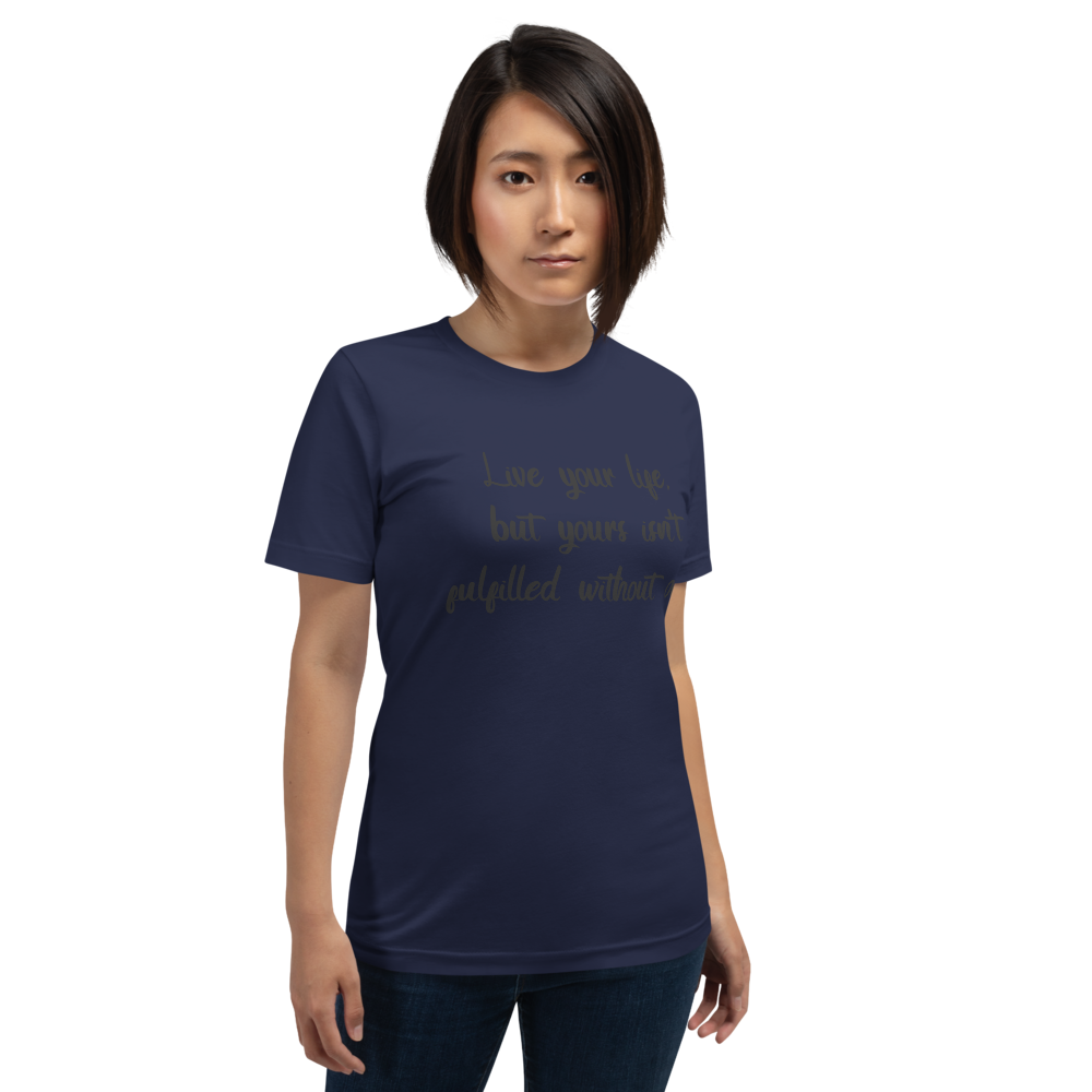 S/S T-Shirt with "Live Your Life" Design
