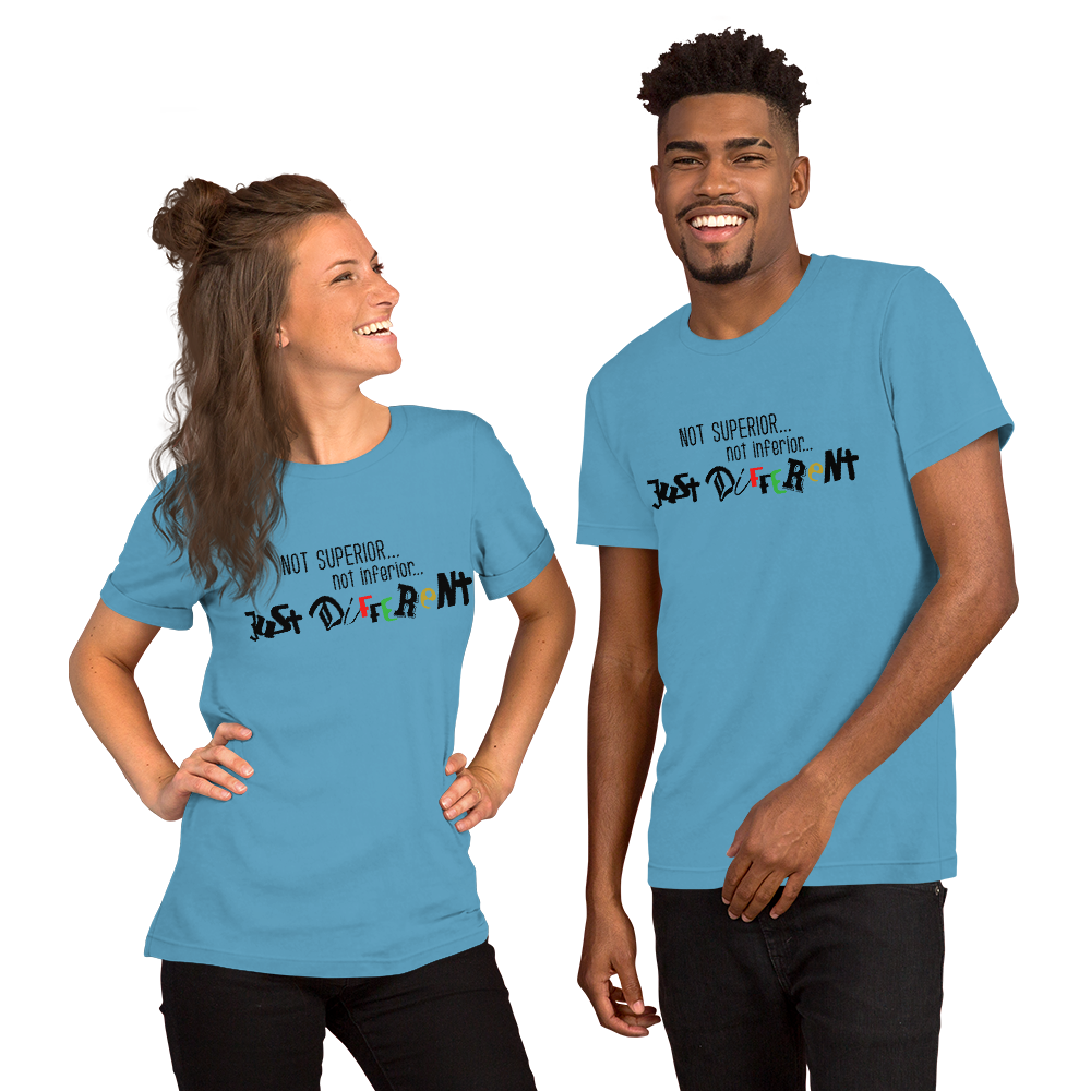 S/S T-Shirt with "Just Different" Design