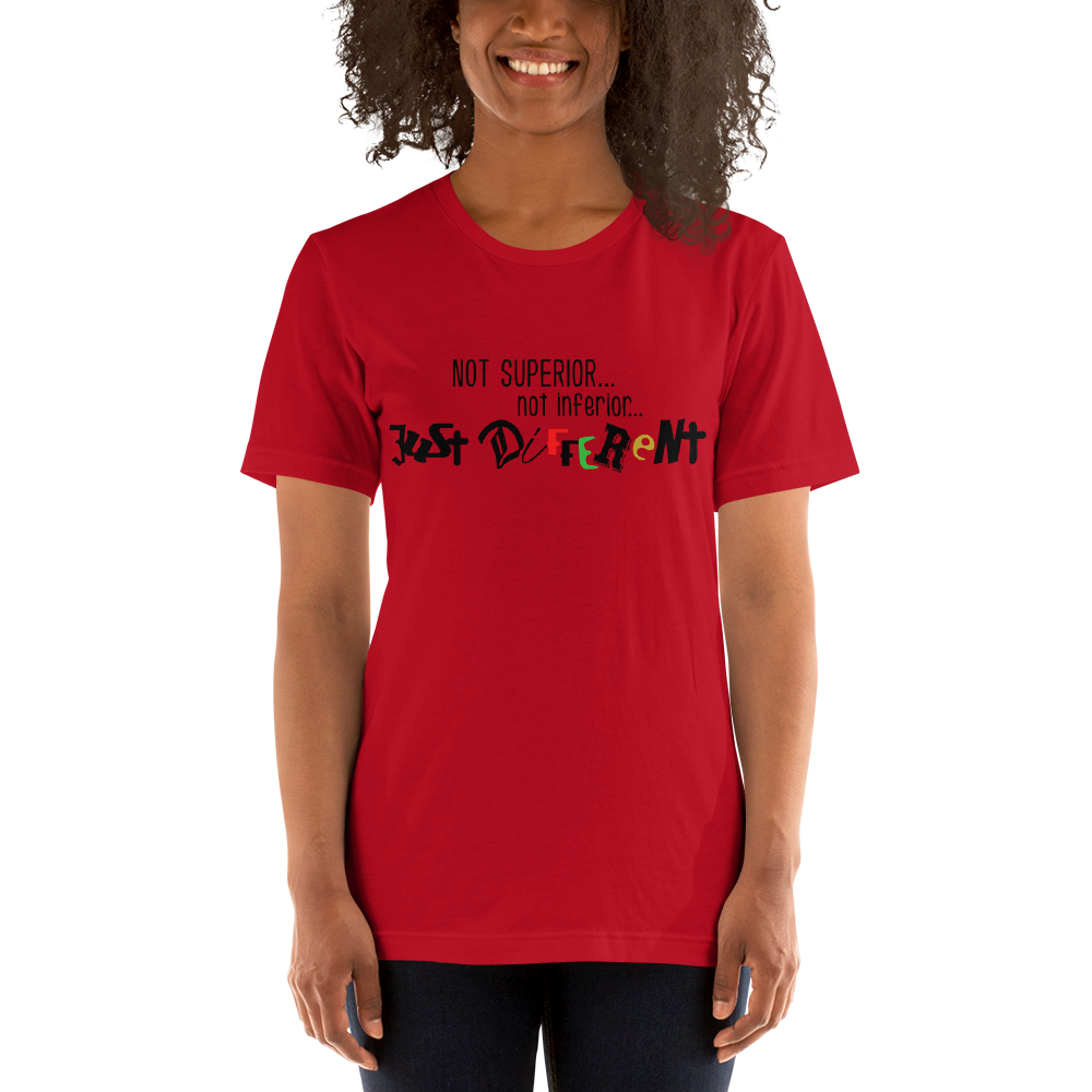 S/S T-Shirt with "Just Different" Design