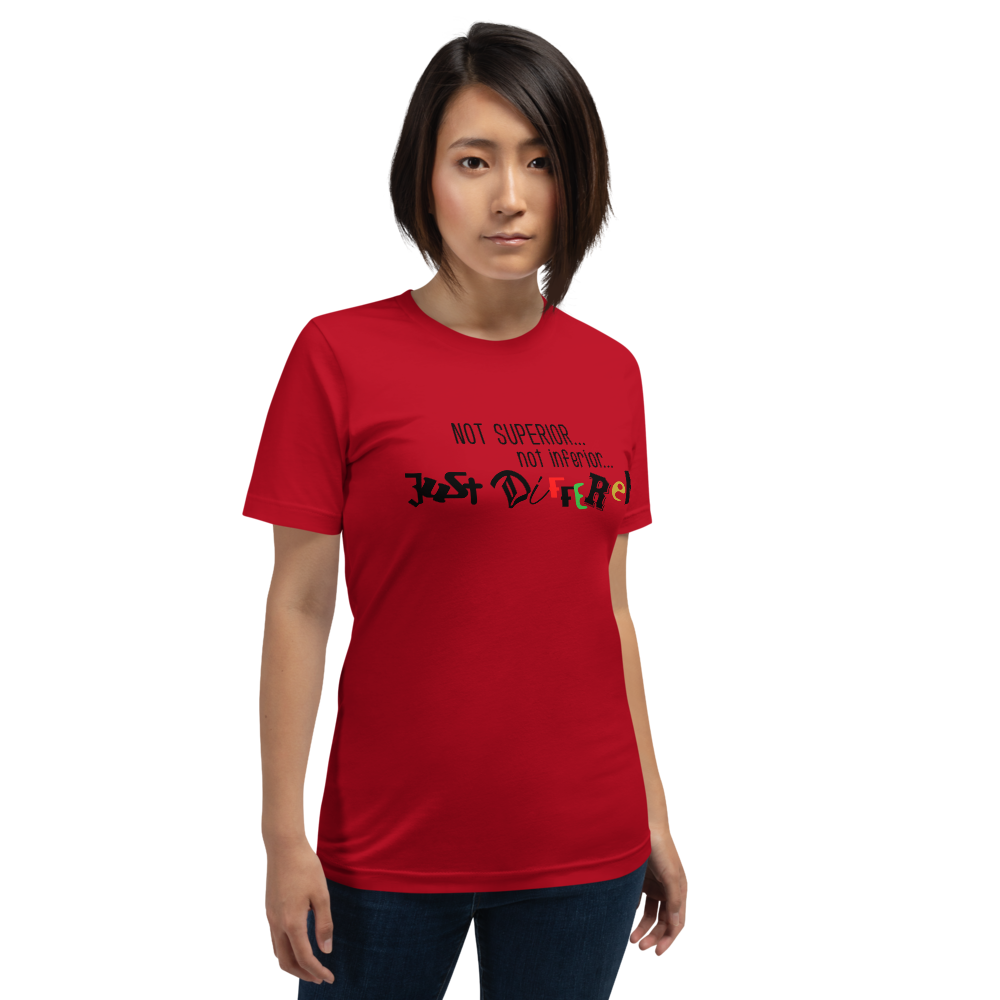 S/S T-Shirt with "Just Different" Design
