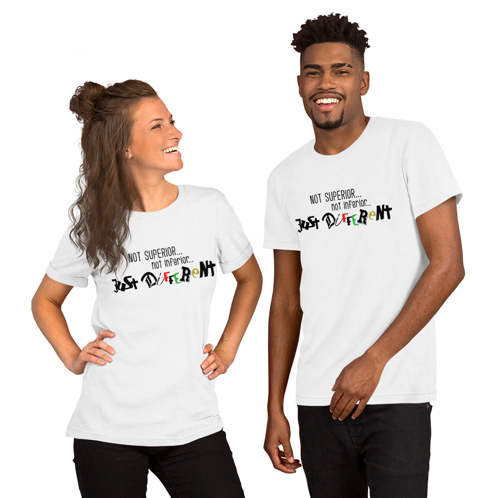 S/S T-Shirt with "Just Different" Design