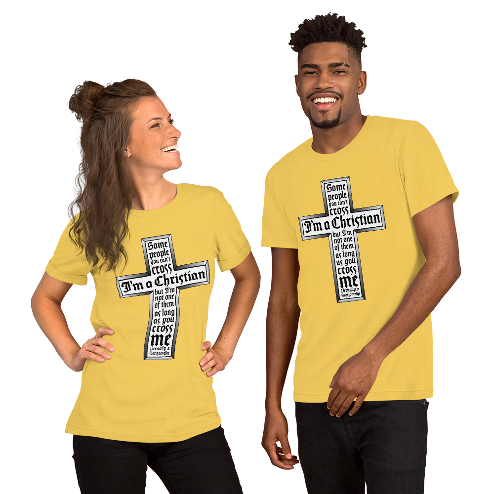 S/S T-Shirt with "I'm A Christian" Design