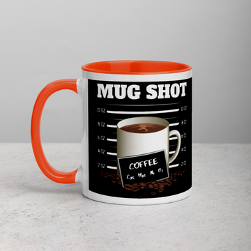 Black Mug with "MUG SHOT" Design