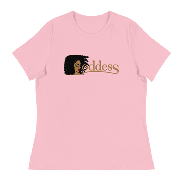 Women's Relaxed T-Shirt with "Goddess" and "The PropHer Noun" Designs