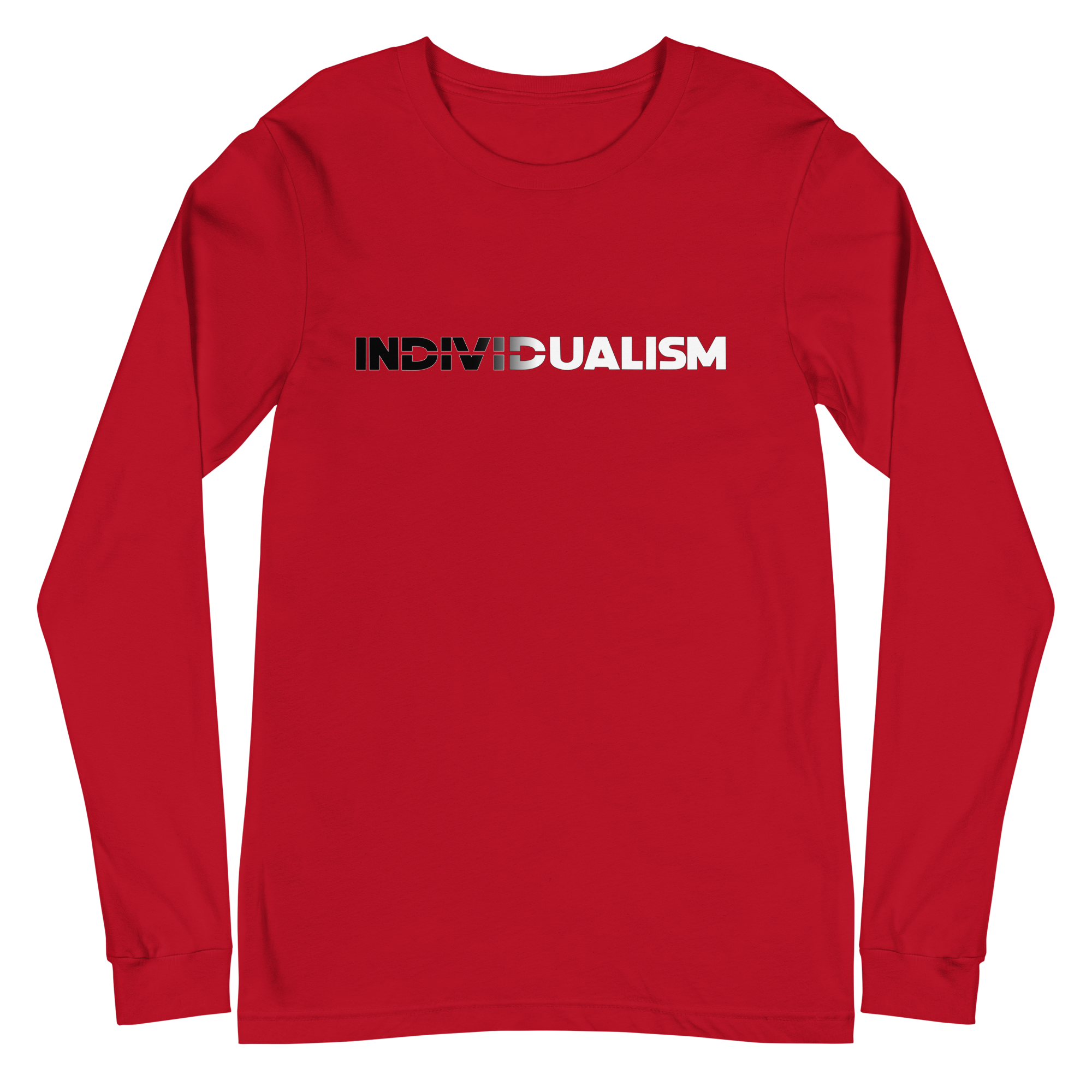 Unisex Long Sleeve Tee with "Individualism" Design