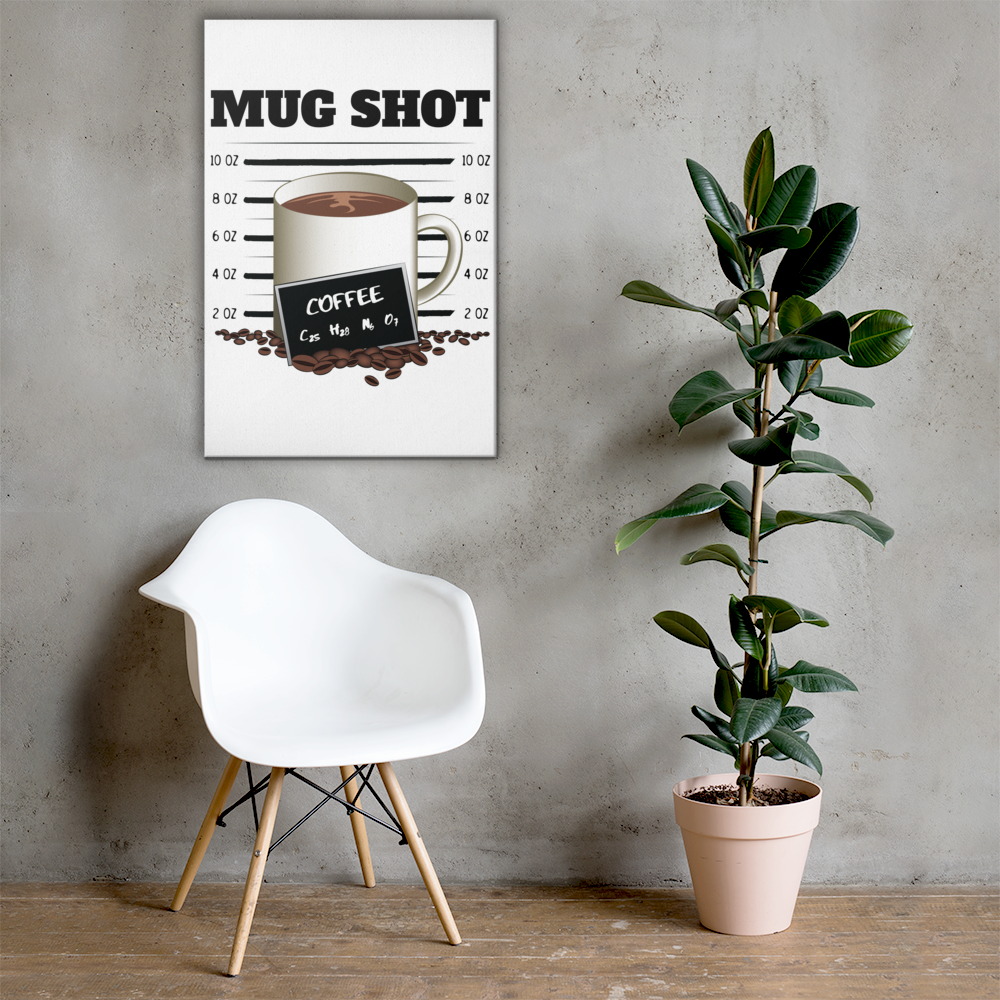 Canvas Print with "MUG SHOT" Design