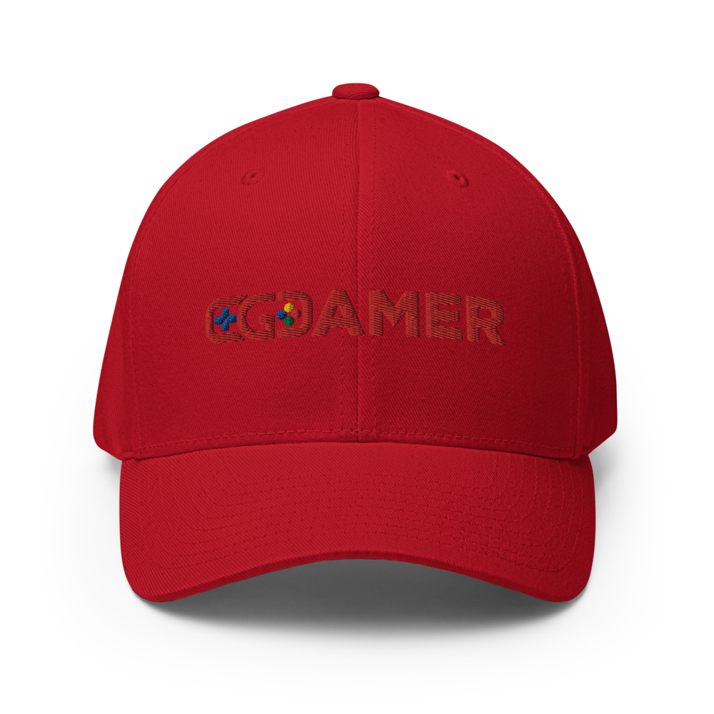 Structured Twill Cap with "Gamer" Designs