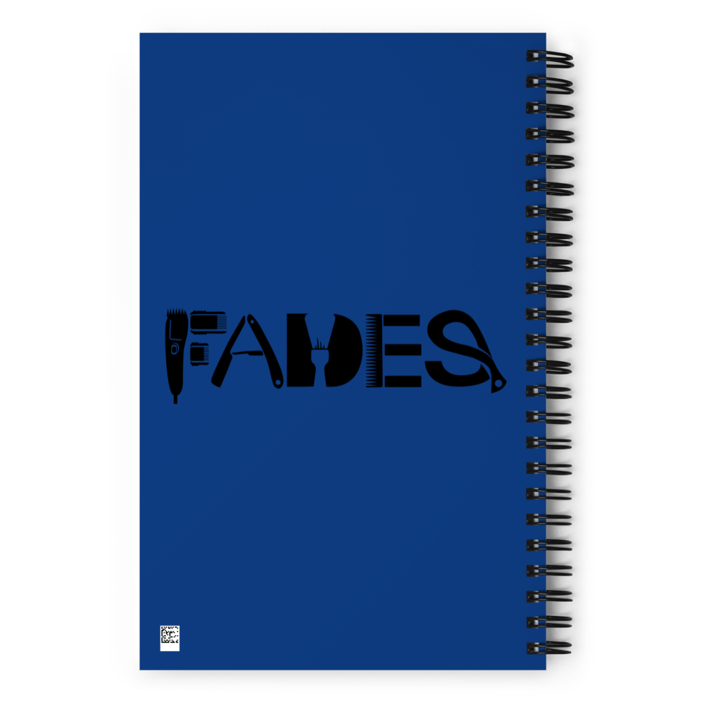 Spiral Notebook with "Fades" Design