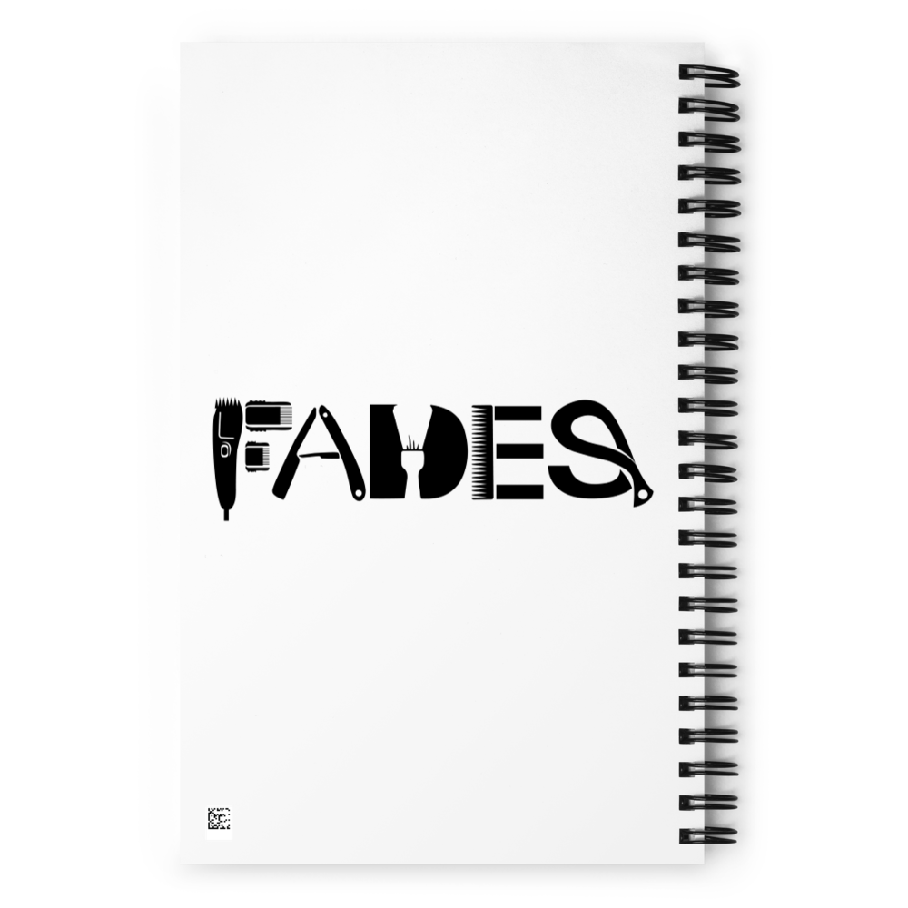 Spiral Notebook with "Fades" Designs