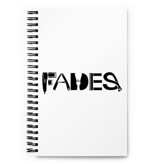 Spiral Notebook with "Fades" Designs