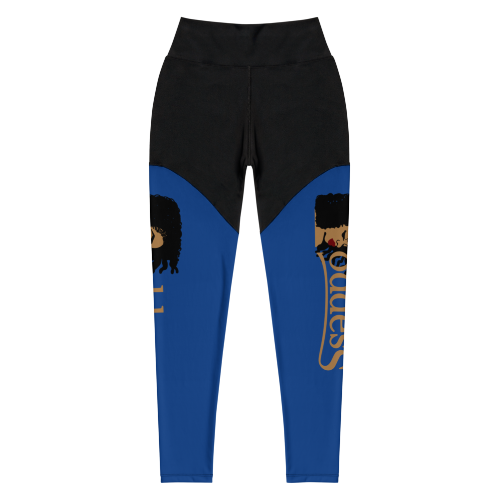 Sports Leggings with "Goddess" and "The PropHer Noun" Designs