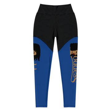 Sports Leggings with "Goddess" and "The PropHer Noun" Designs