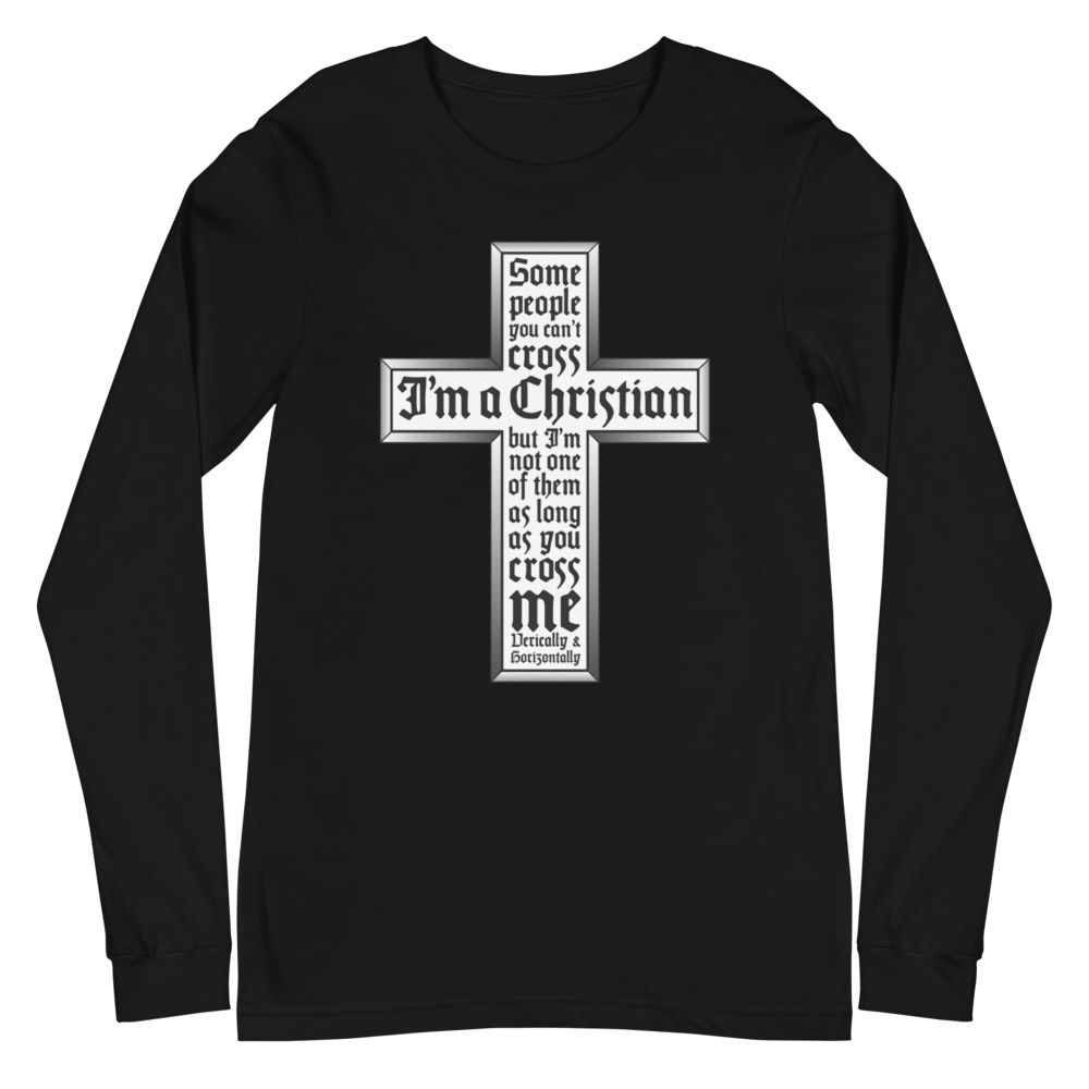 L/S T-Shirt with "Cross" Design