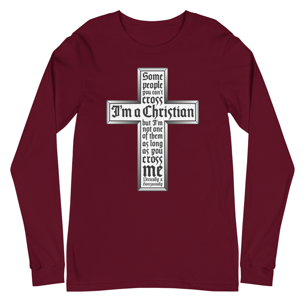 L/S T-Shirt with "Cross" Design