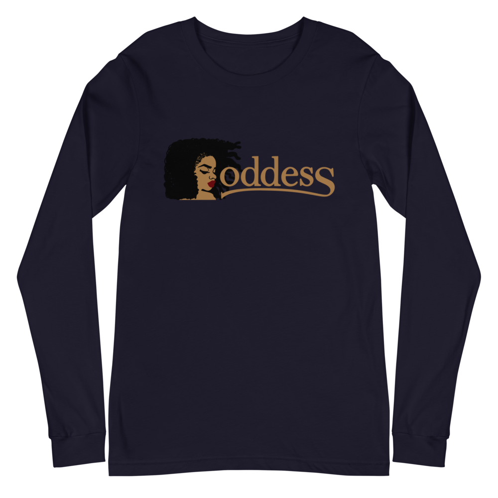 L/S T-Shirt with "Goddess" and "PropHer Noun" Designs