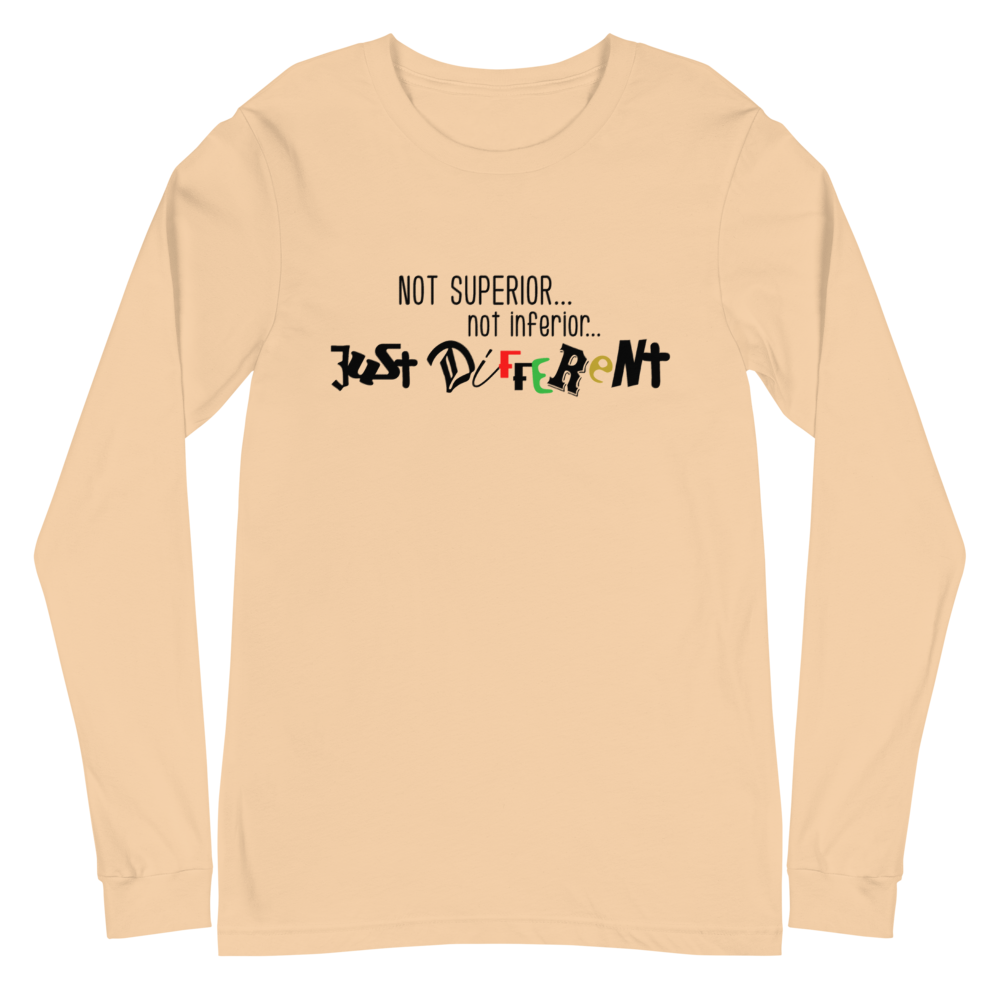 L/S T-Shirt with "Just Different" Design