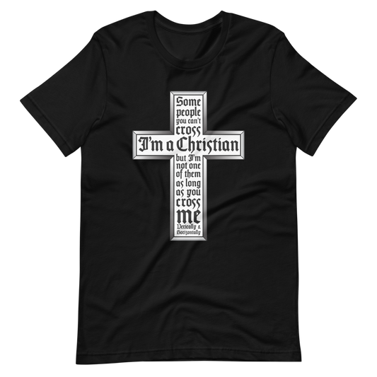 S/S T-Shirt with "I'm  A Christian" Design