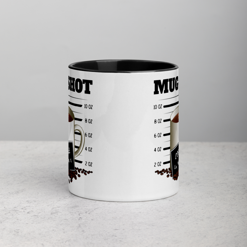 White Mug with "MUG SHOT" Design