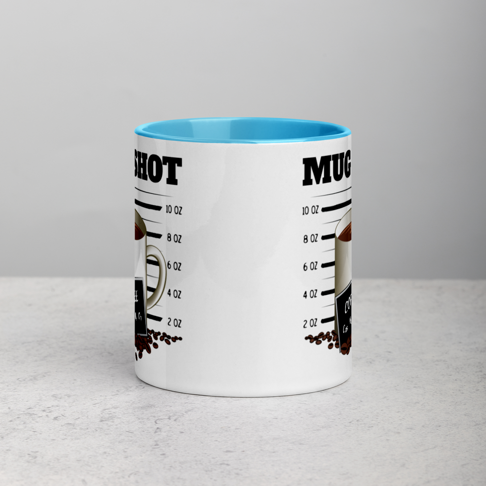 White Mug with "MUG SHOT" Design