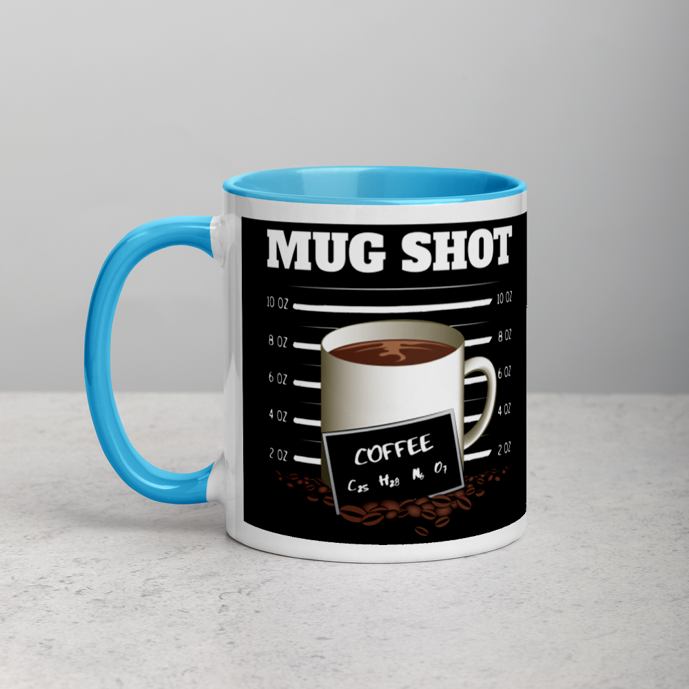 Black Mug with "MUG SHOT" Design