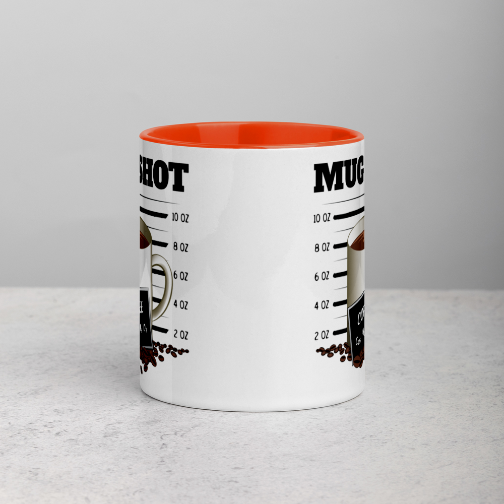 White Mug with "MUG SHOT" Design
