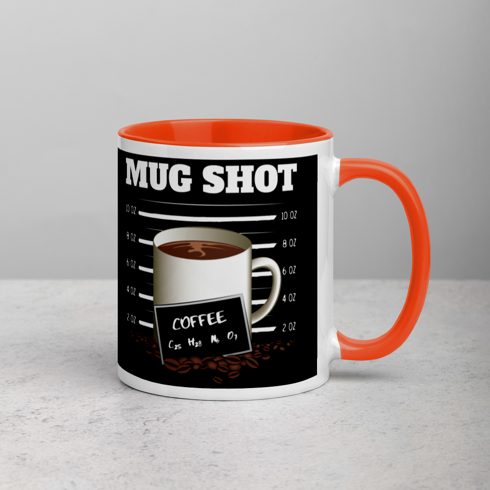 Black Mug with "MUG SHOT" Design