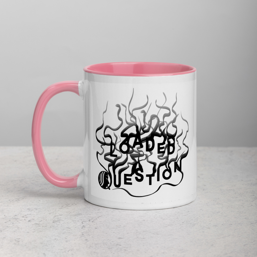 White Mug with "Loaded Question" Design
