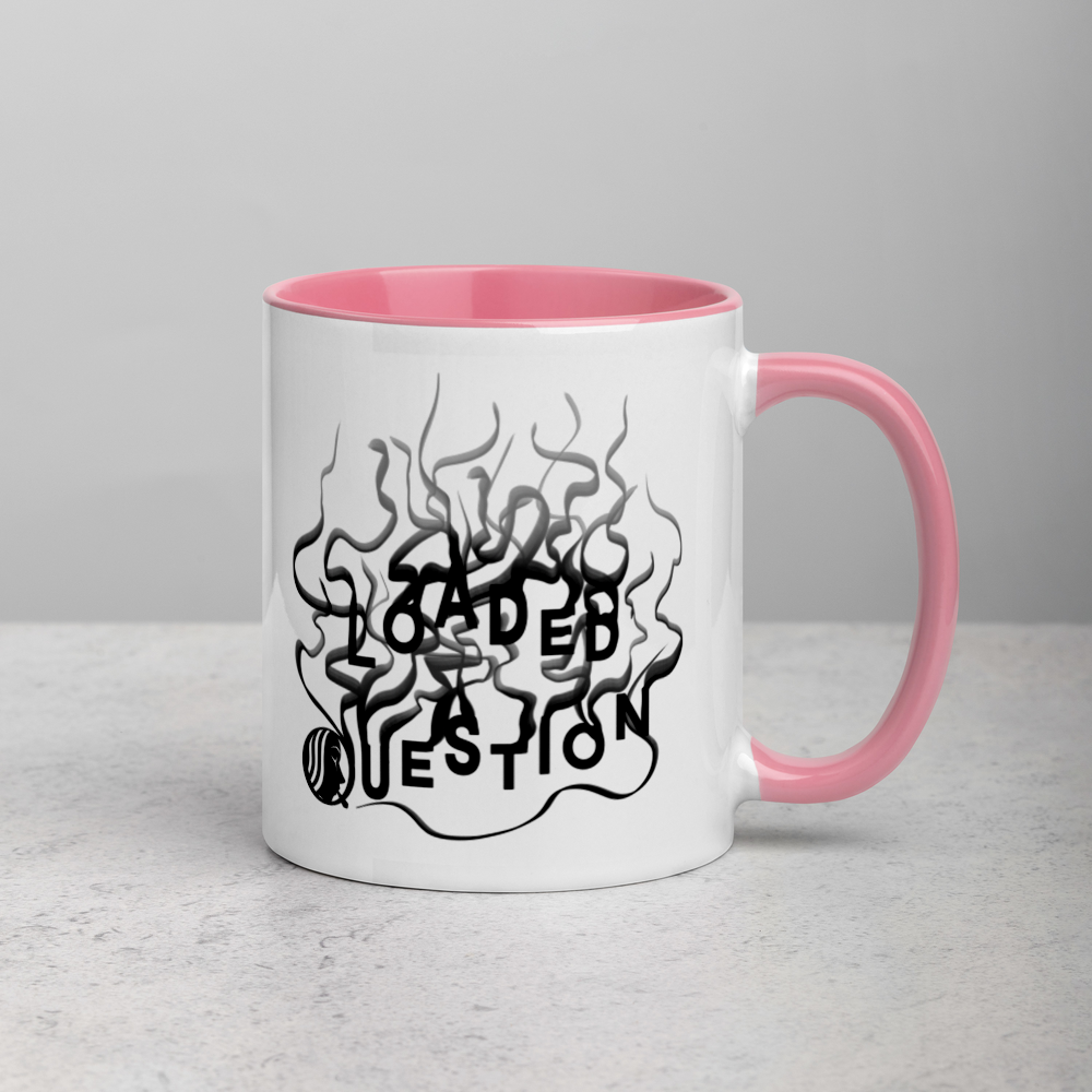 White Mug with "Loaded Question" Design