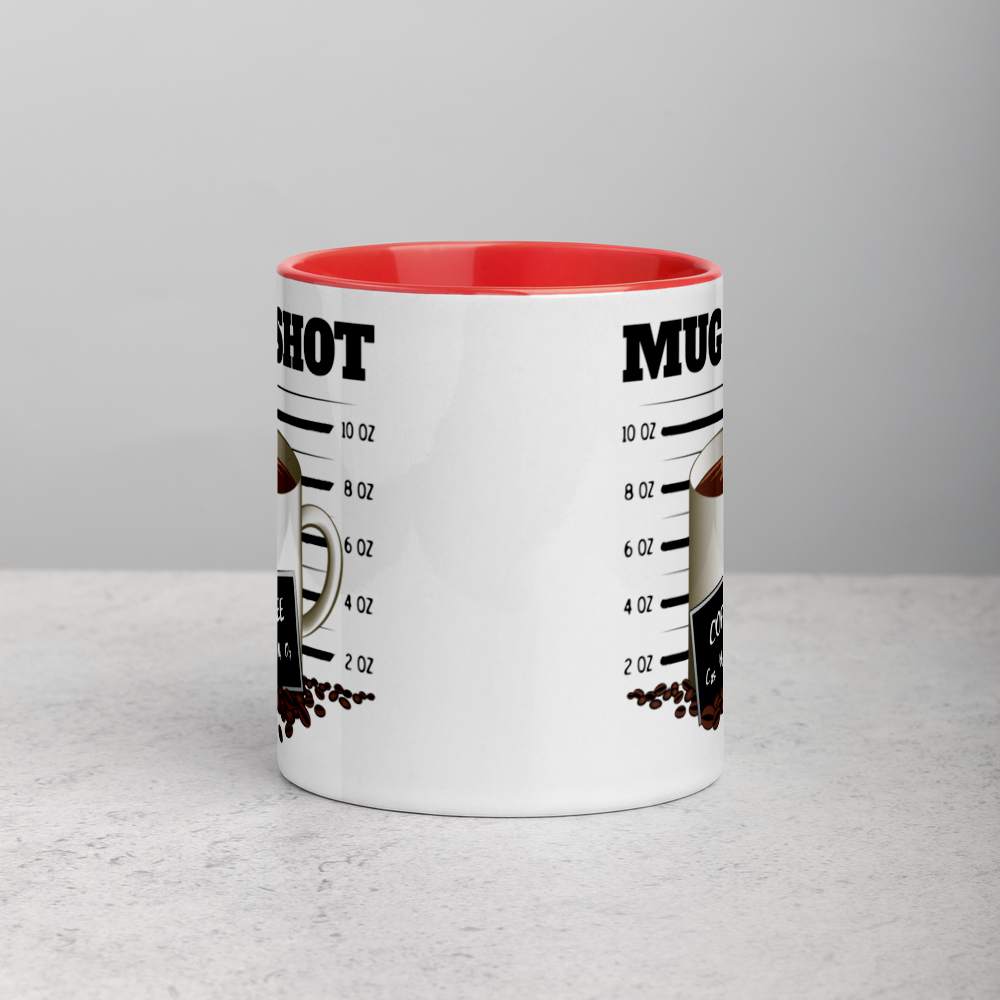 White Mug with "MUG SHOT" Design