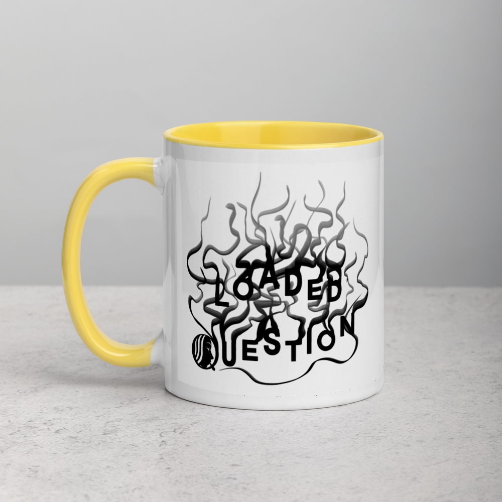 White Mug with "Loaded Question" Design