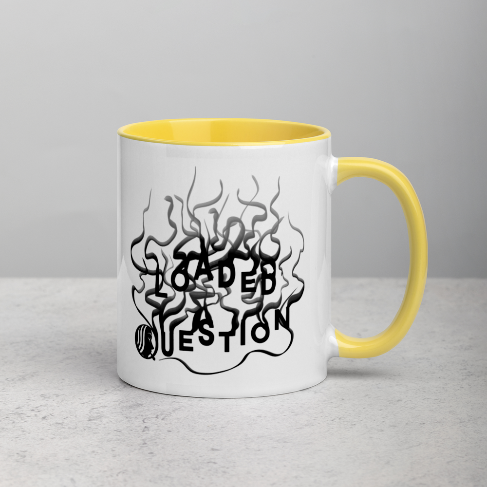 White Mug with "Loaded Question" Design