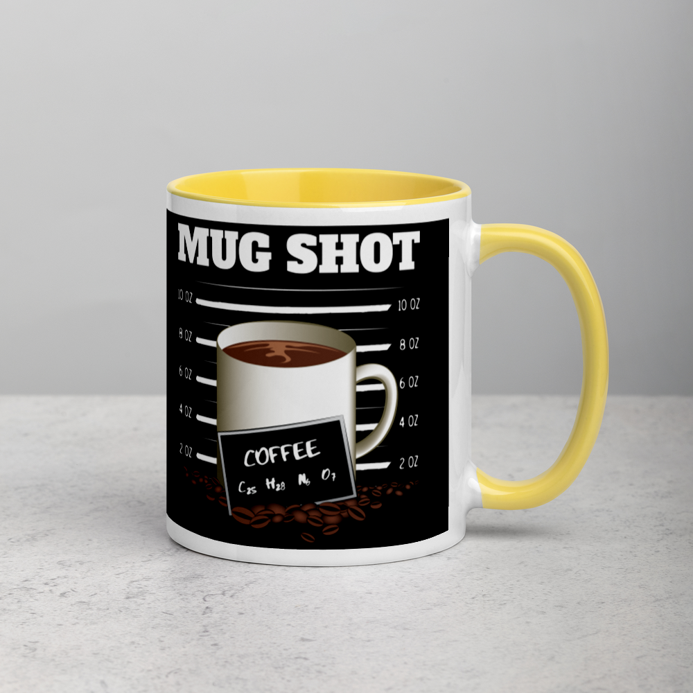Black Mug with "MUG SHOT" Design